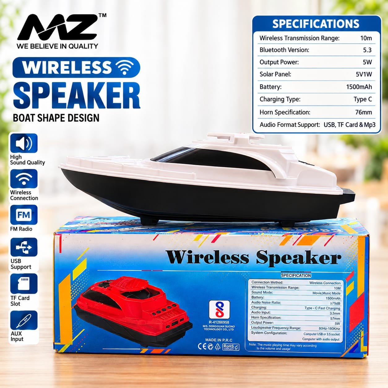 Mz M653 Wirless Bluetooth Speaker